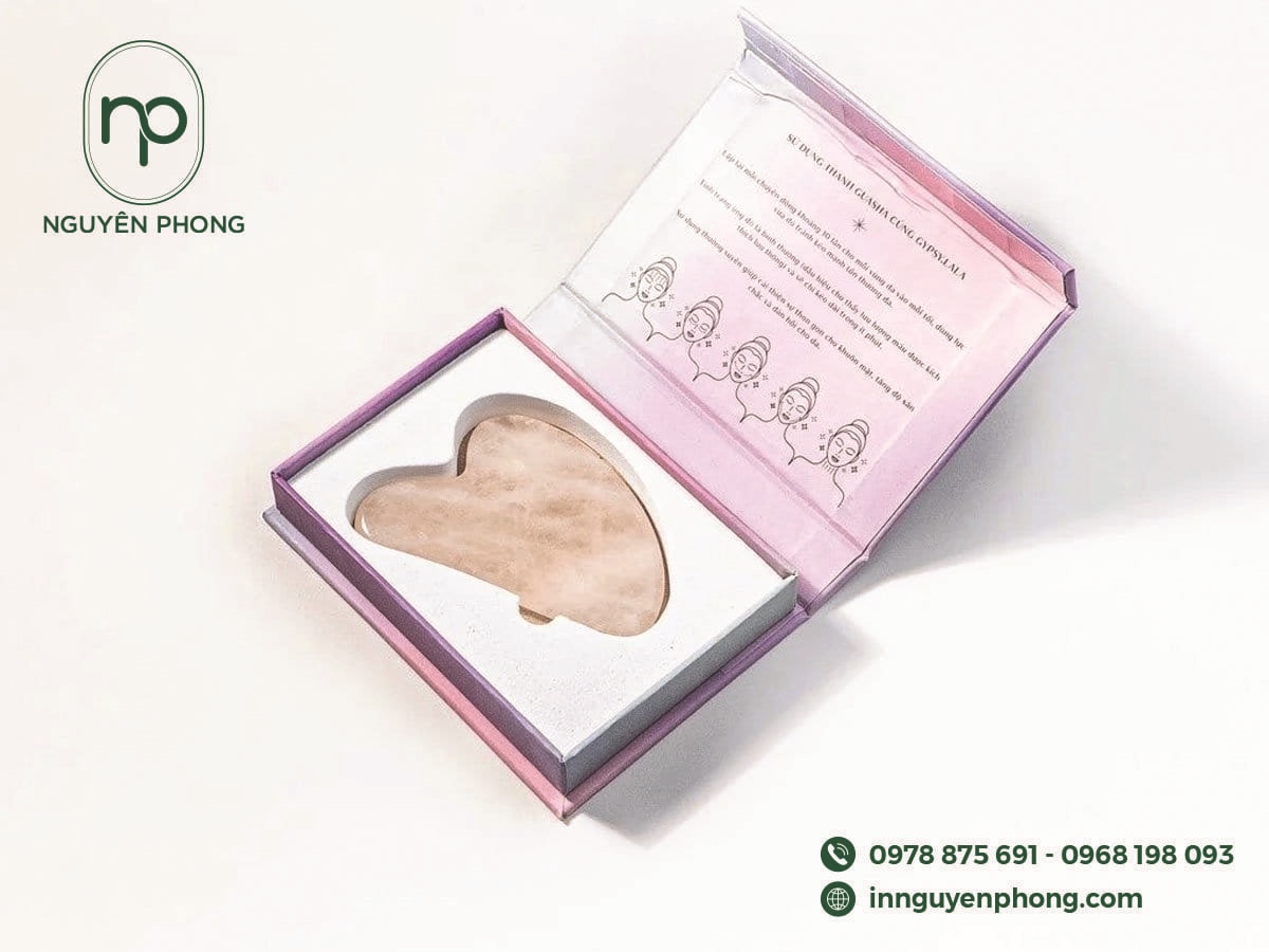 in hộp cứng đựng đá massage cao cấp